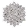 18ct White Gold 2.00ct Brilliant Cut Diamond Cluster Ring