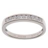 Platinum 0.25ct Brilliant Cut Diamond Half Eternity Ring