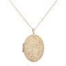 9ct Yellow Gold Locket Pendant and Chain 28"