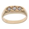 18ct Yellow Gold 0.40ct Diamond Trilogy Signet Ring