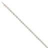 14ct White Gold 5.50ct Diamond Tennis Bracelet 7"
