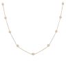 9ct Yellow Gold 1.00ct Brilliant Cut Lab Grown Diamond Rubover Chain 18"