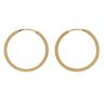 22ct Yellow Gold Dot Cut Hoop Earrings