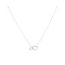 Sterling Silver Cubic Zirconia Duo Heart Pendant and Chain 16" by Icesia