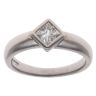 Platinum 0.40ct Princess Cut Diamond Solitaire Ring