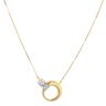 22ct Yellow and White Gold Infinity Loops Pendant and Chain 18"