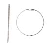 18ct White Gold 1.50ct Brilliant Cut Diamond Large Hoop Earrings