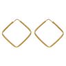 22ct Yellow Gold Square Hoop Earrings