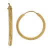 22ct Yellow Gold Grain Hoop Earrings