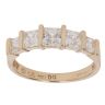 14ct Yellow Gold Cubic Zirconia Five Stone Ring