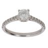 9ct White Gold 0.75ct Brilliant Cut Diamond Solitaire Ring