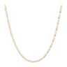 14ct Yellow and White Gold Fancy Chain 24"