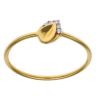 22ct Yellow Gold Cubic Zirconia Pear Ring