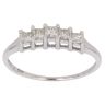 14ct White Gold 0.25ct Princess Cut Diamond Eternity Ring