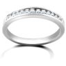 9ct White Gold 0.10ct Channel Set Half Eternity Ring