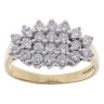 18ct Yellow Gold 0.85ct Brilliant Cut Cluster Ring