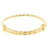 22ct Yellow Gold Child's Twisted Faceted Cut Bangle