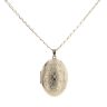9ct Yellow Gold Floral Patterned Locket 20"