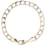 9ct Yellow Gold Square Curb Bracelet 9"