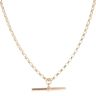 9ct Yellow Gold Belcher T-Bar Chain 22"