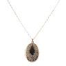 9ct Yellow Gold Floral Patterned Locket And Chain 20"