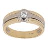 18ct Yellow And White Gold 0.15ct Diamond Solitaire Ring