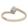 9ct Yellow Gold 0.15ct Brilliant Cut Diamond Solitaire Ring