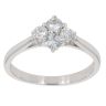 18ct White Gold 0.50ct Brilliant Cut Diamond Cluster Ring