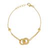 22ct Yellow Gold Infinity Bracelet 7"