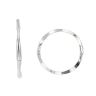 Silver Diamond Cut Hoop Earrings By Icesia