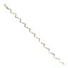 9ct Yellow and White Gold Wave Fancy Bracelet 7"