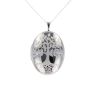 Silver Tree Of Life Locket And Chain 18"