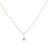 18ct Yellow Gold 0.50ct Pear Cut Lab Grown Diamond Pendant and Chain 18"
