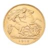 1915 George V Large Head UK Half Sovereign Coin