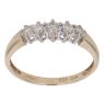 9ct Yellow Gold 0.25ct Brilliant Cut Diamond Five Stone Ring