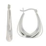 Silver Creole Hoop Earrings By Icesia