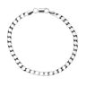 Silver Curb Bracelet 8" By Icesia