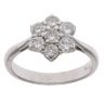 18ct White Gold 1.00ct Brilliant Cut Diamond Cluster Ring