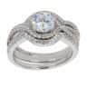 Silver Cubic Zirconia Trio Set by Icesia