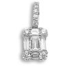 18ct White Gold 0.43ct Diamond Pendant