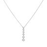 18ct White Gold 0.70ct Diamond Drop Pendant and Chain 16"