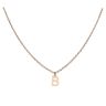 9ct Yellow Gold Letter B Pendant and Chain 16"