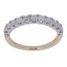 9ct Yellow Gold 0.55ct Brilliant Cut Diamond Half Eternity Ring