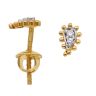 22ct Yellow Gold Cubic Zirconia Paisley Stud Earrings