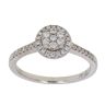 9ct White Gold 0.25ct Brilliant Cut Diamond Cluster Ring