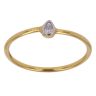 22ct Yellow Gold Cubic Zirconia Tear Drop Ring