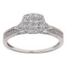 9ct White Gold 0.50ct Brilliant Cut Diamond Cluster Ring
