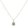 9ct Yellow Gold Cubic Zirconia Cluster Pendant and Chain 18"