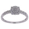 9ct White Gold 0.25ct Brilliant Cut Diamond Cluster Ring