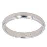 9ct White Gold Plain Wedding Band 3mm